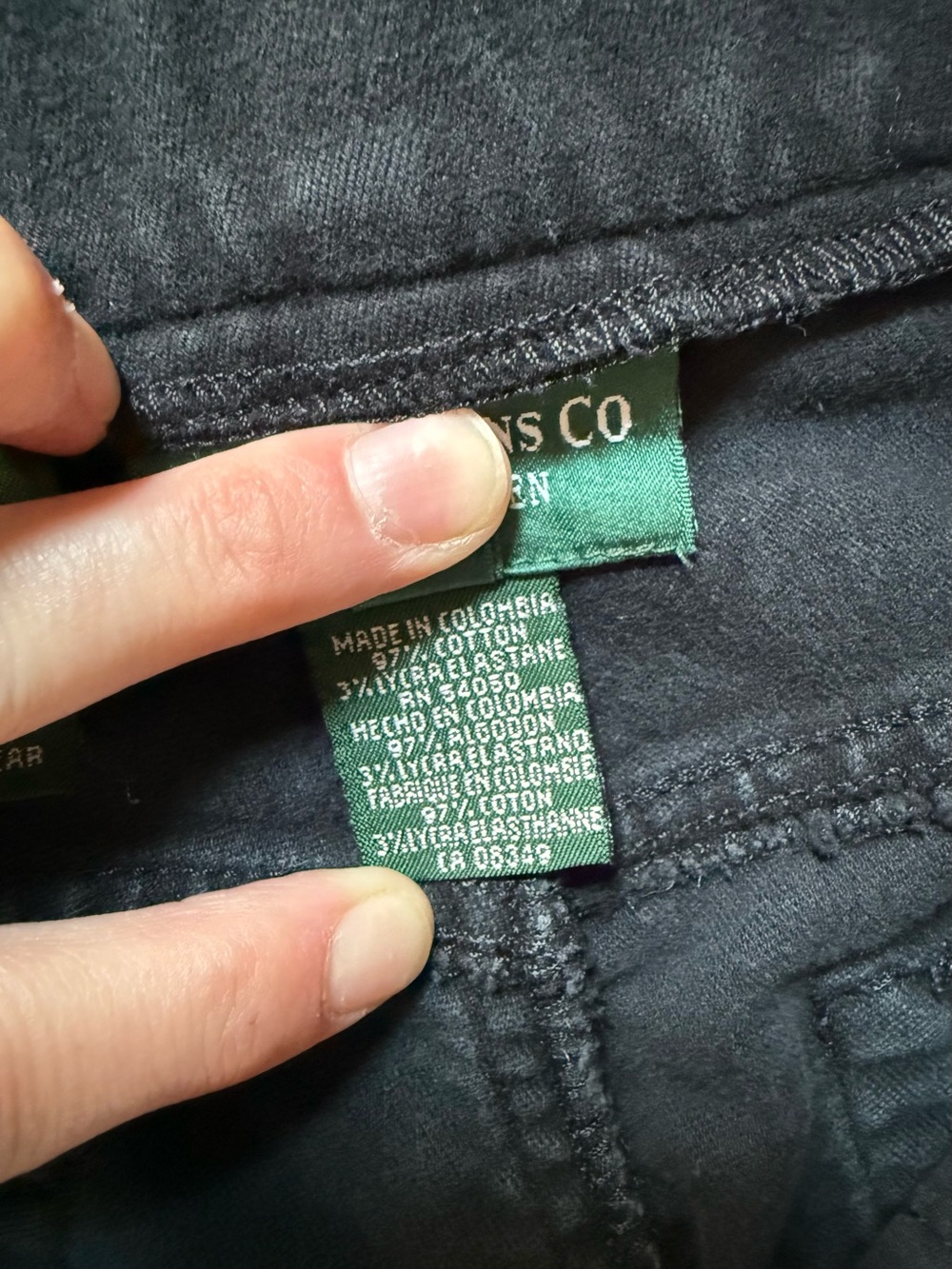 Vintage/Y2K Ralph Lauren Black Jeans - size 6 Petites - Picture 8 of 13